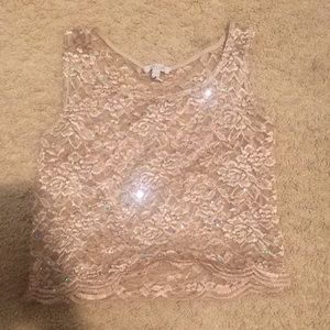 Delia’s Sparkly Gold Tank